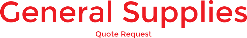 General Supplies Quote Request
